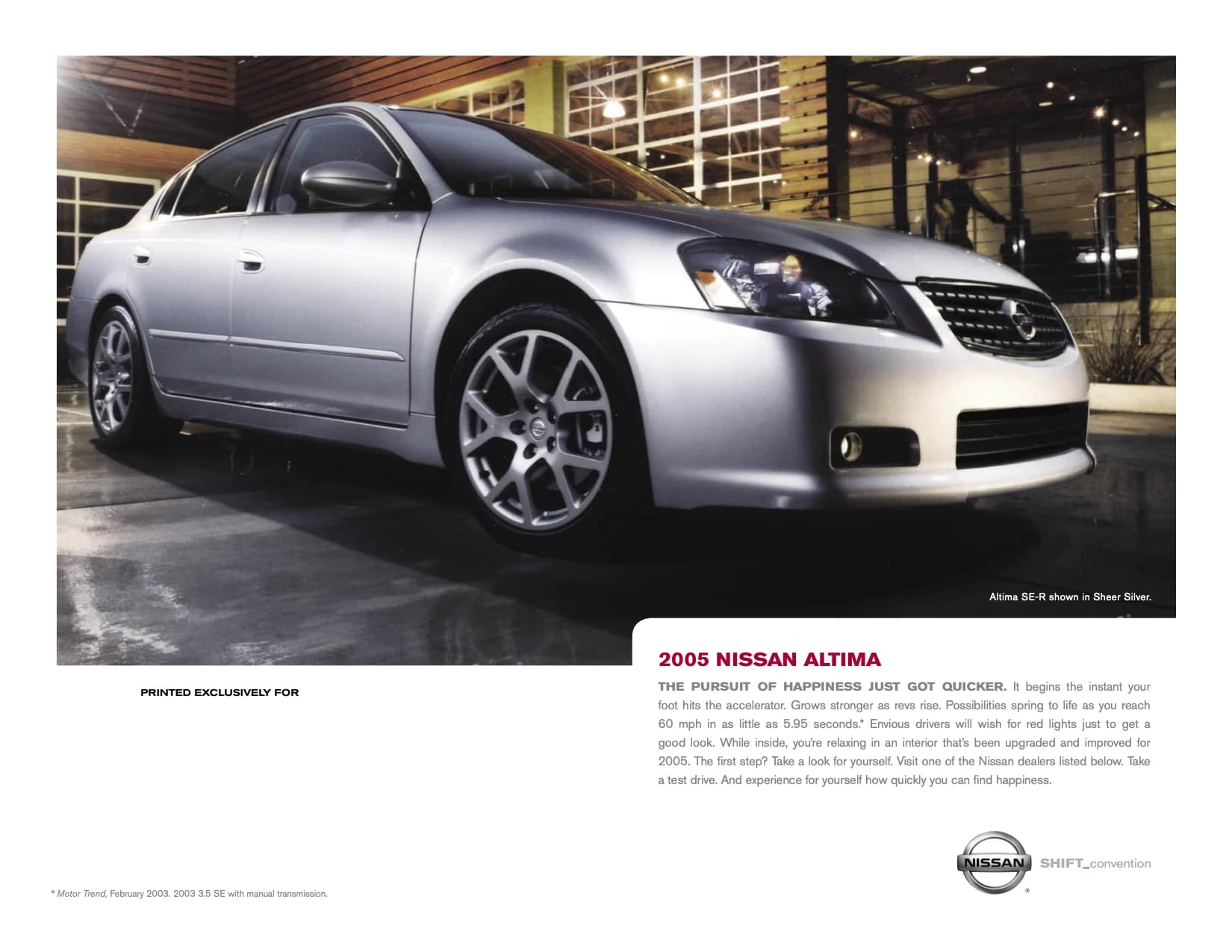 2005 Altima katalog kapağı